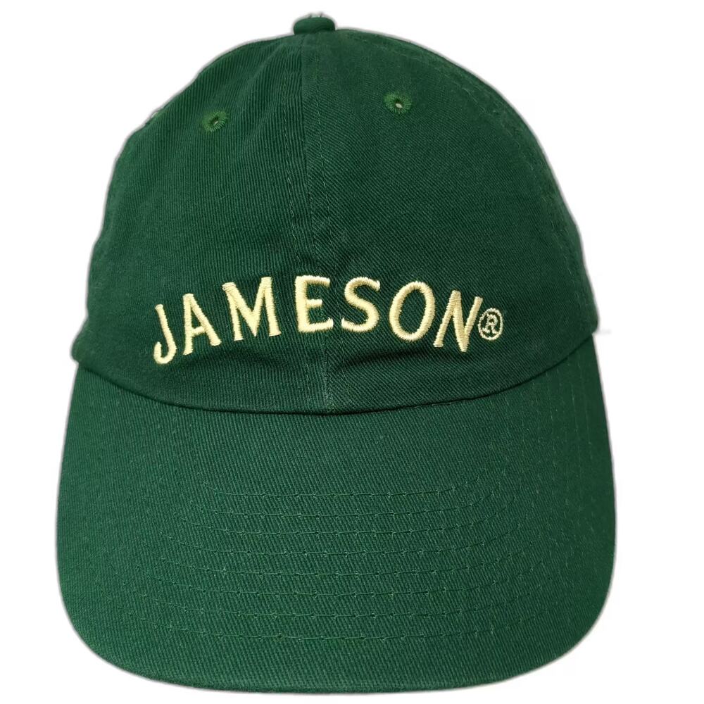 Jameson Baseball Cap Green Gold Hat One Size Strapback Embroidered Whiskey Logo